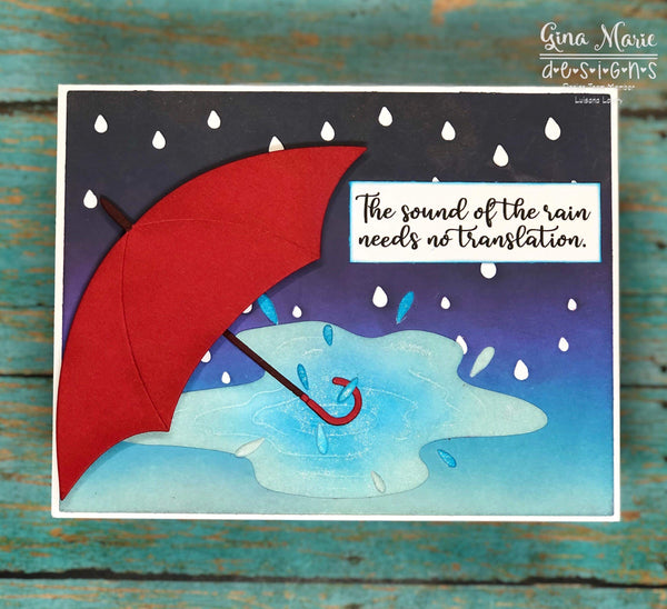 RAIN BACKGROUND DIE - GINA MARIE DESIGNS