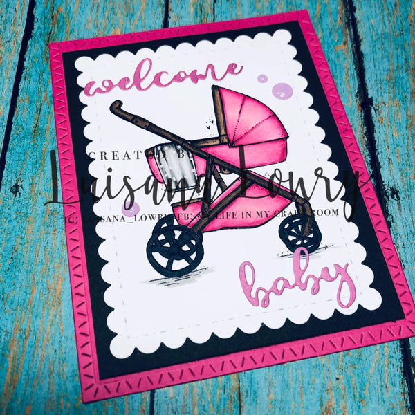 WELCOME BABY WORD DIES - GINA MARIE DESIGNS