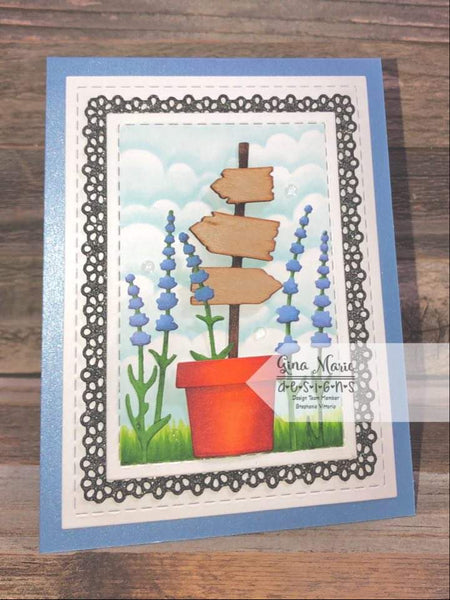 WOODEN SIGN POST DIE - GINA MARIE DESIGNS