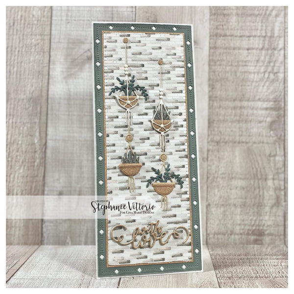 MACRAME HANGING PLANTERS DIE SET - GINA MARIE DESIGNS