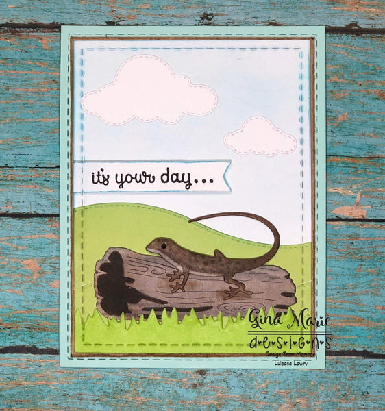 SPOTTED LIZARD DIE - GINA MARIE DESIGNS