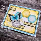 BIG AND LITTLE PIERCED CHAIN HEXAGON LAYERED DIES - GINA MARIE DESIGNS