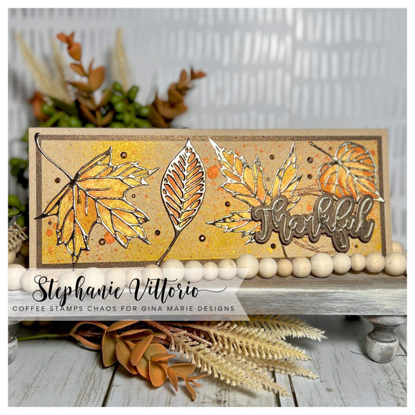 AUTUMN FALL SKELETON LEAVES DIE SET - Gina Marie Designs