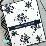 STITCHED SNOWFLAKE BACKGROUND PLATE DIE - GINA MARIE DESIGNS