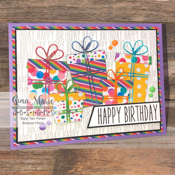 PRESENTS WITH BOWS DIE SET - GINA MARIE DESIGNS