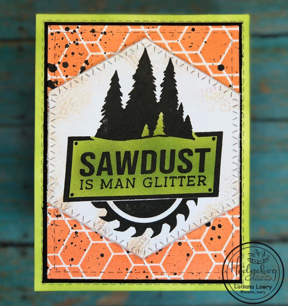 SLASH STITCHED HEXAGON DIE SET - Gina Marie Designs